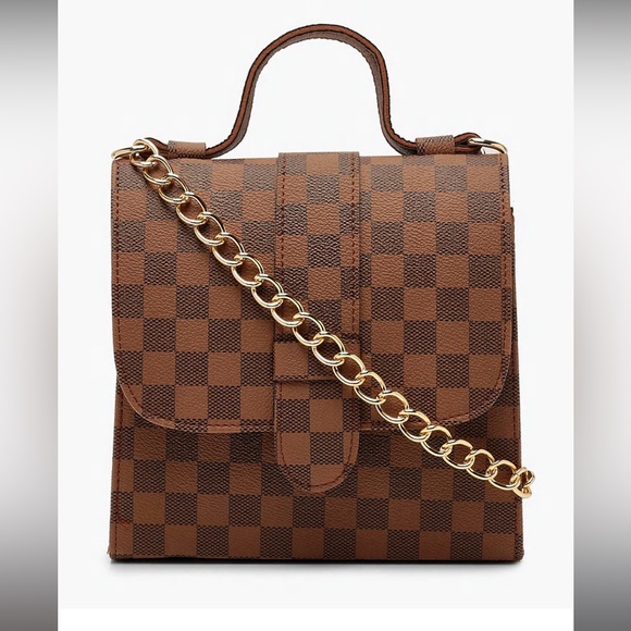 🔸 Boohoo 🔸 brown structured bag - Picture 2 of 10